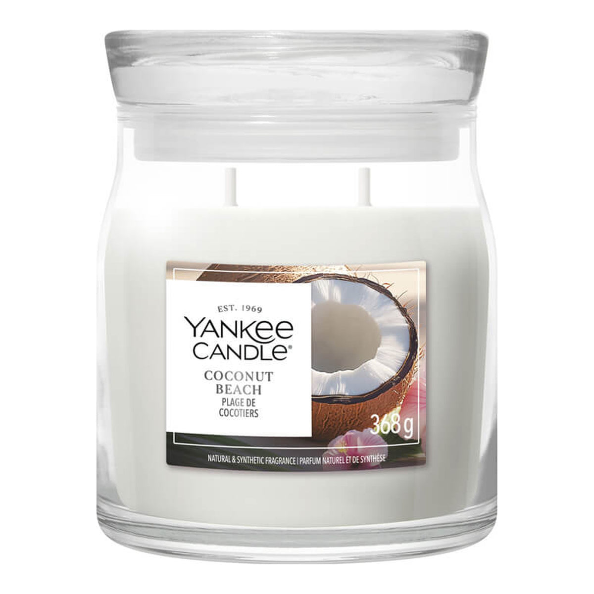 Yankee Candle Coconut Beach – Candela Profumata Giara Media Signature 368 g