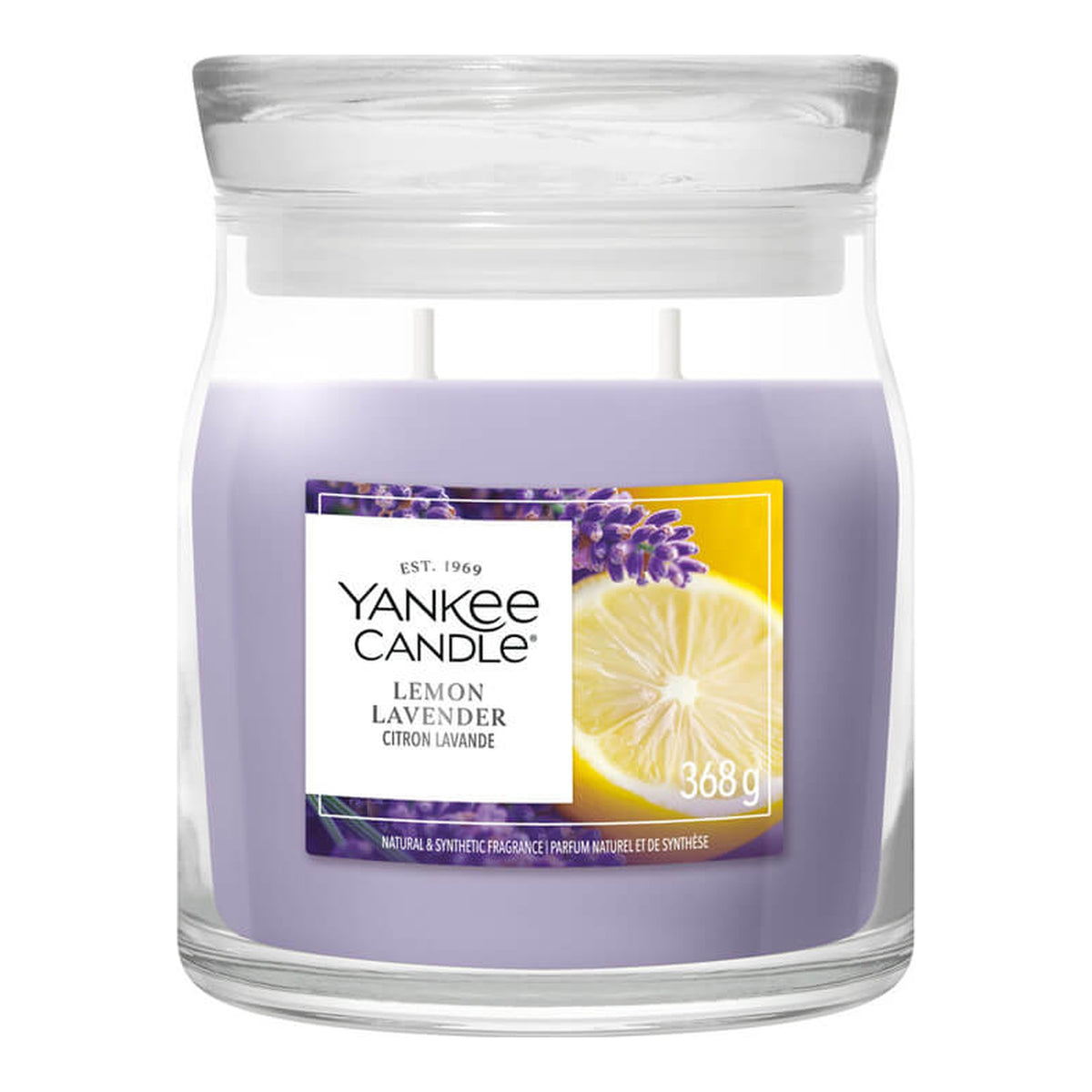 Yankee Candle Lemon Lavender – Candela Profumata Giara Media Signature 368 g