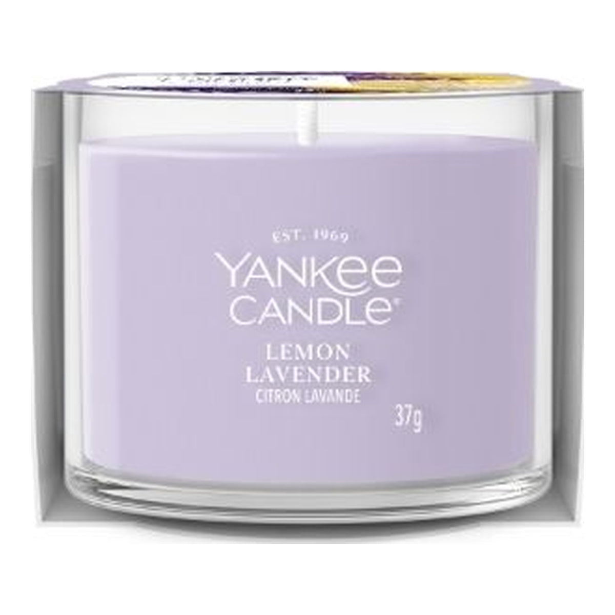 Yankee Candle Lemon Lavender – Candela Profumata Mini Votiva in Vetro 37 g