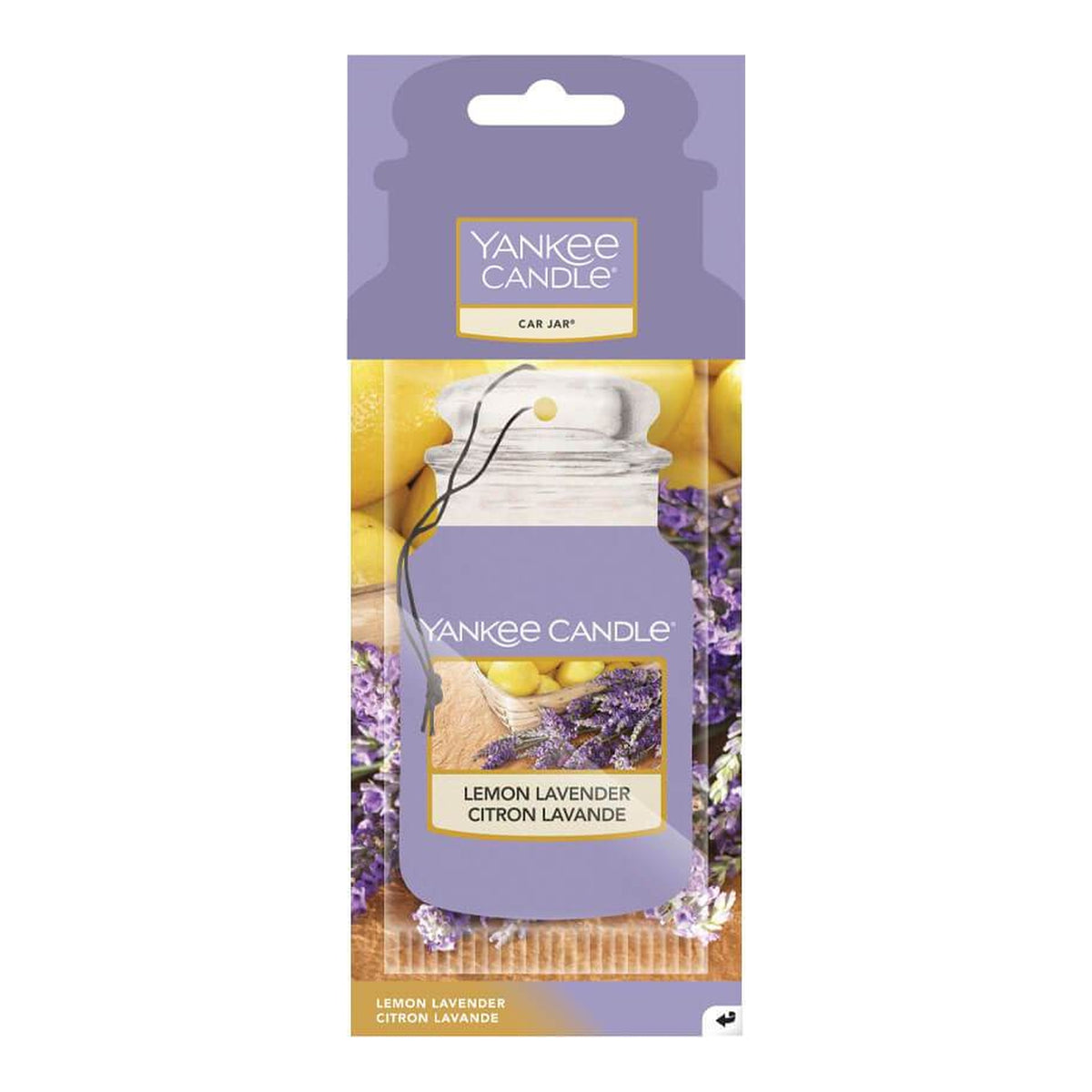Yankee Candle Lemon Lavender Car Jar Paper – Profumatore Auto in Cartoncino