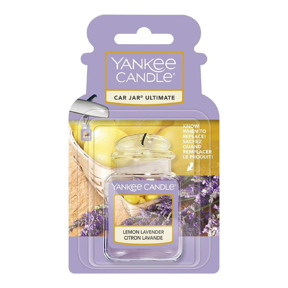 Yankee Candle Lemon Lavender Car Jar Ultimate – Profumatore Auto in Gel