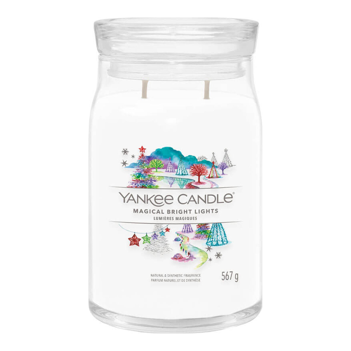 Yankee Candle Magical Bright Lights – Candela Profumata Giara Grande Signature 567 g