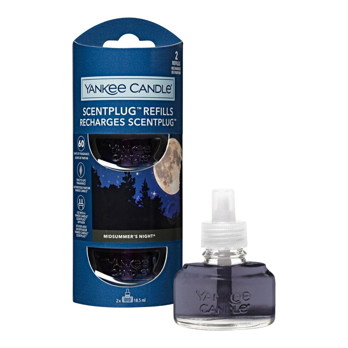 Yankee Candle Midsummer’s Night – Ricariche ScentPlug Diffusore Elettrico 2 × 18,5 ml