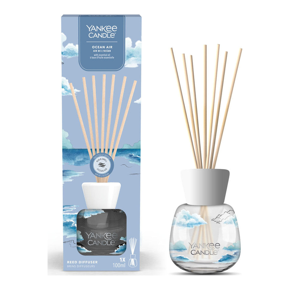Yankee Candle Ocean Air – Diffusore Ambiente a Bastoncini 100 ml