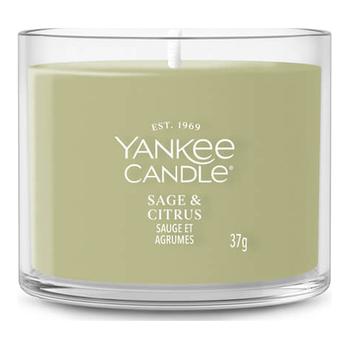 Yankee Candle Sage Citrus – Candela Profumata Mini Votiva in Vetro 37 g