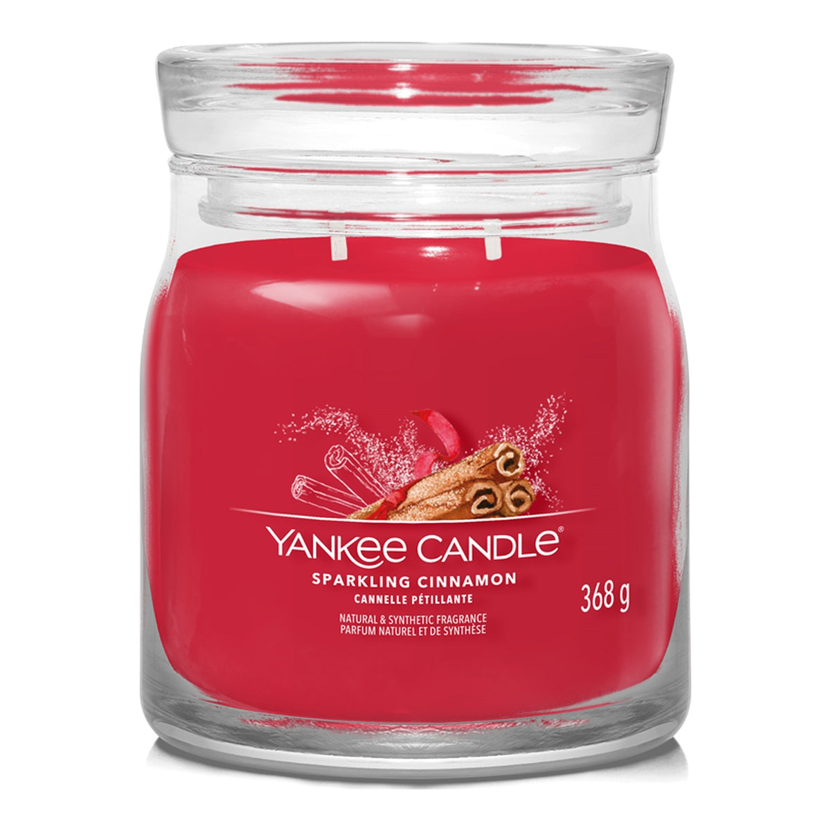 Yankee Candle Sparkling Cinnamon – Candela Profumata Giara Media Signature 368 g