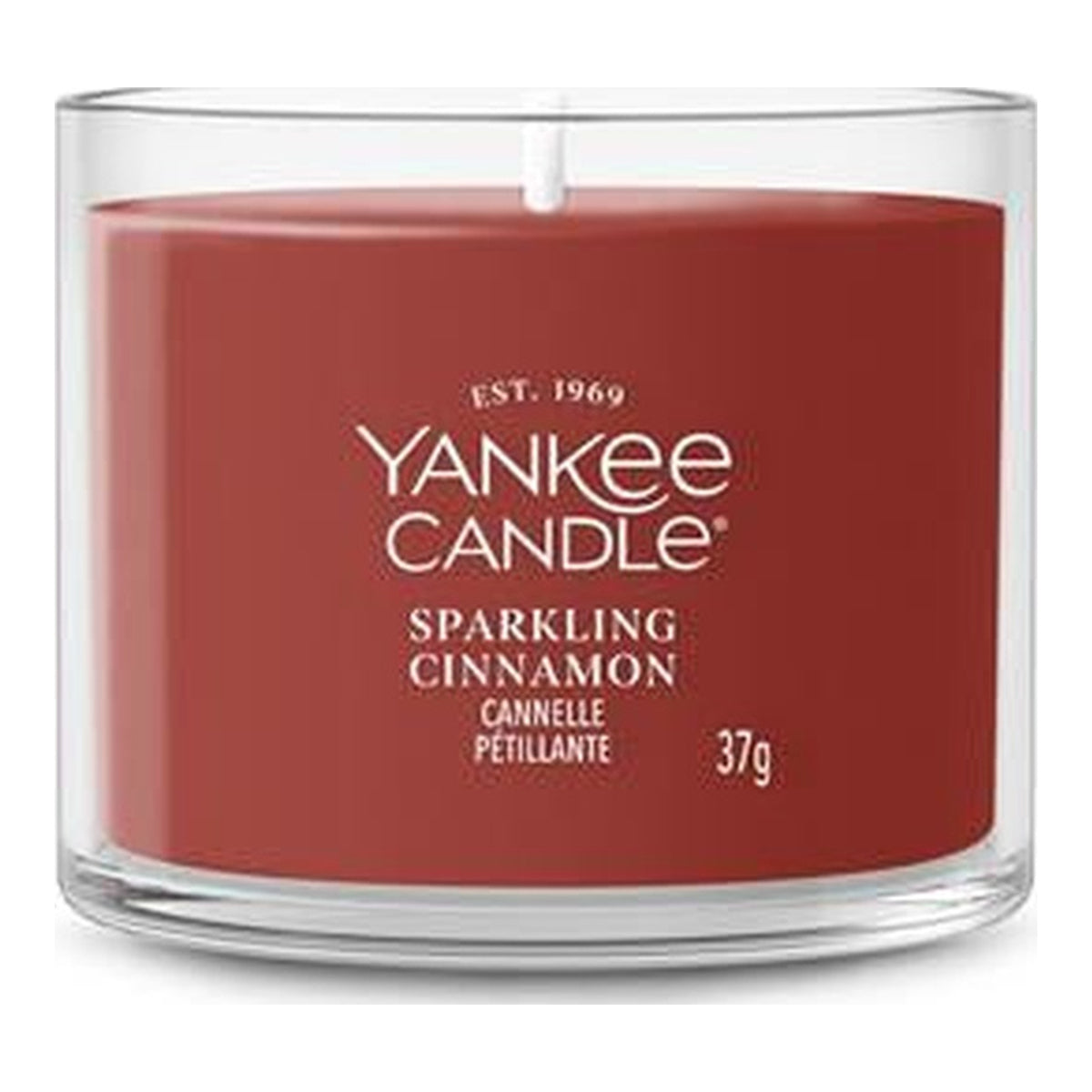 Yankee Candle Sparkling Cinnamon – Candela Profumata Mini Votiva in Vetro 37 g