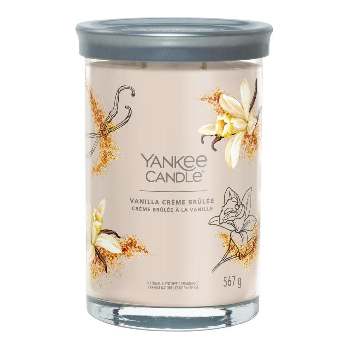 Yankee Candle Vanilla Creme Brulee – Candela Profumata Tumbler Grande Signature 567 g