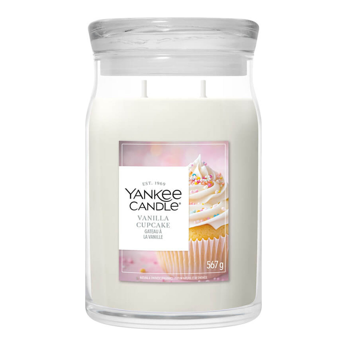 Yankee Candle Vanilla Cupcake – Candela Profumata Giara Grande Signature 567 g