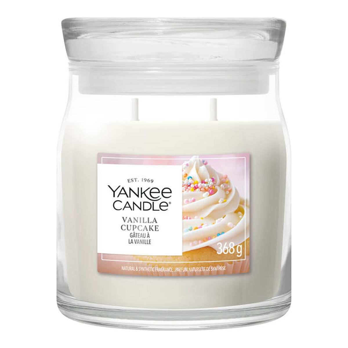 Yankee Candle Vanilla Cupcake – Candela Profumata Giara Media Signature 368 g