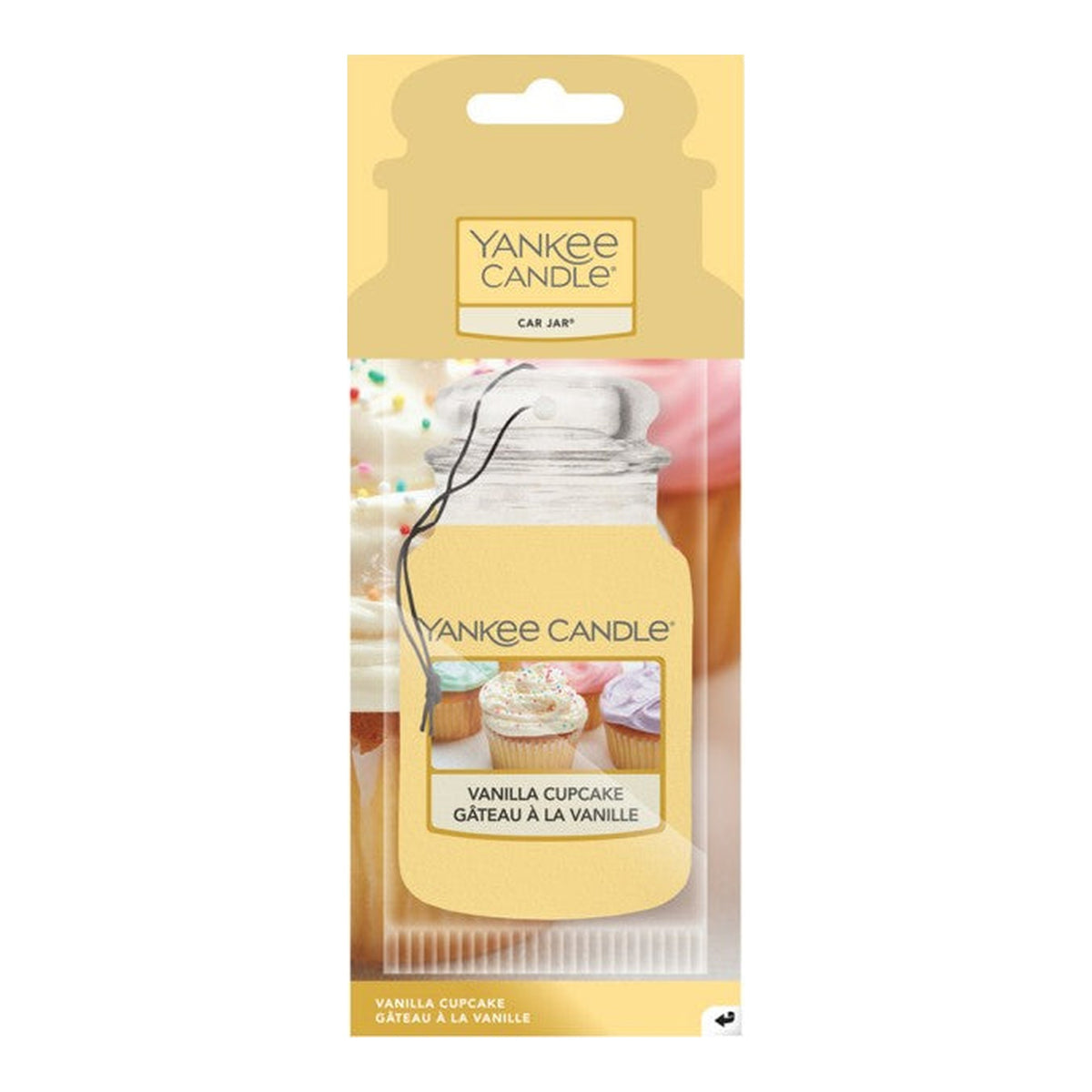 Yankee Candle Vanilla Cupcake Car Jar Paper – Profumatore Auto in Cartoncino