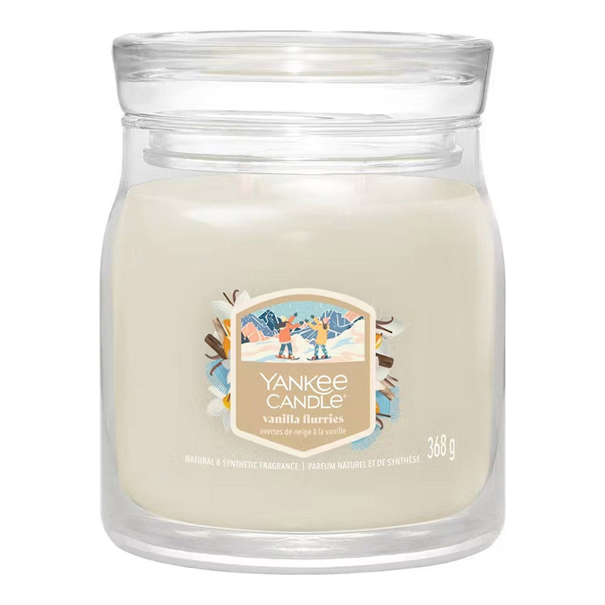 Yankee Candle Vanilla Flurries – Candela Profumata Giara Media Signature 368 g