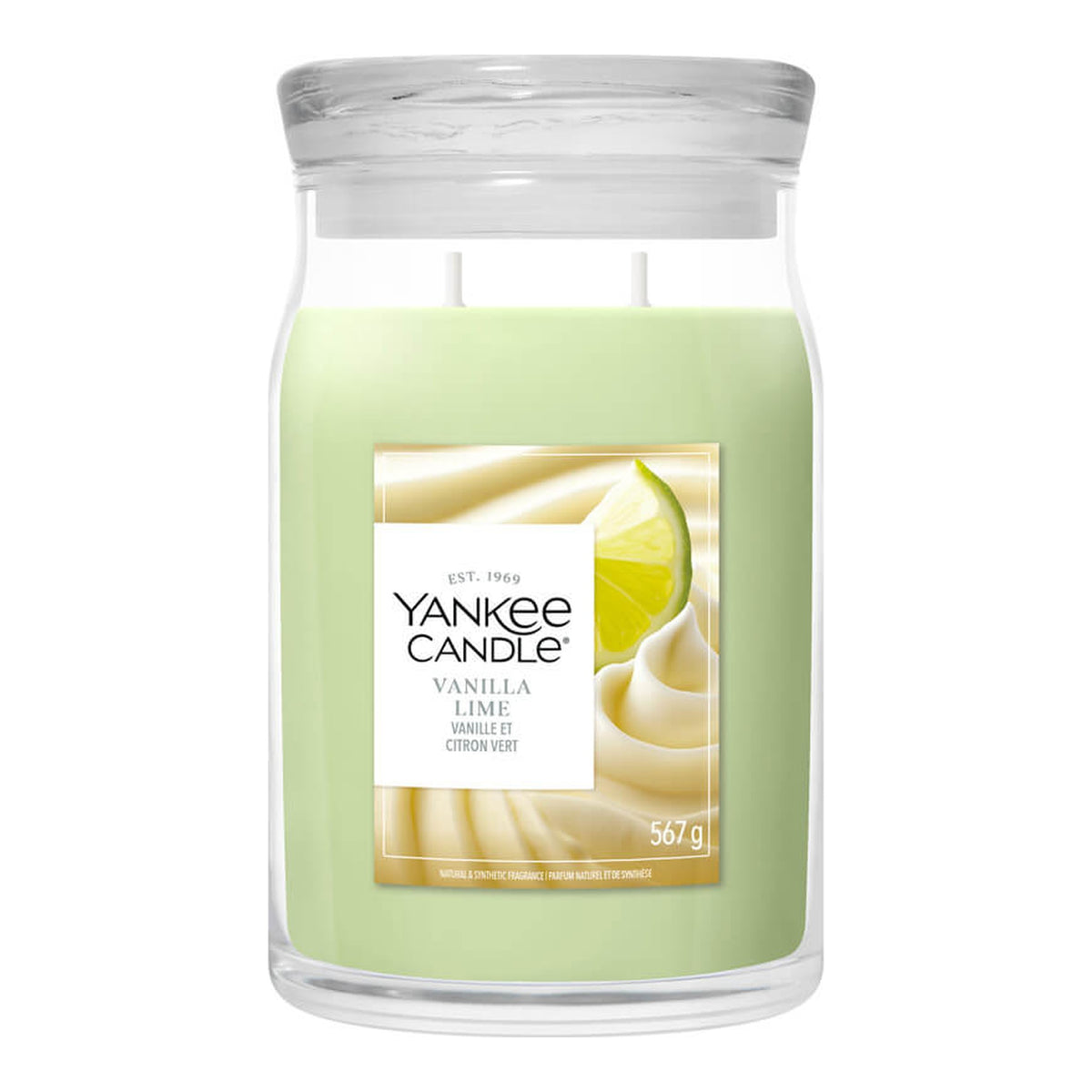 Yankee Candle Vanilla Lime – Candela Profumata Giara Grande Signature 567 g