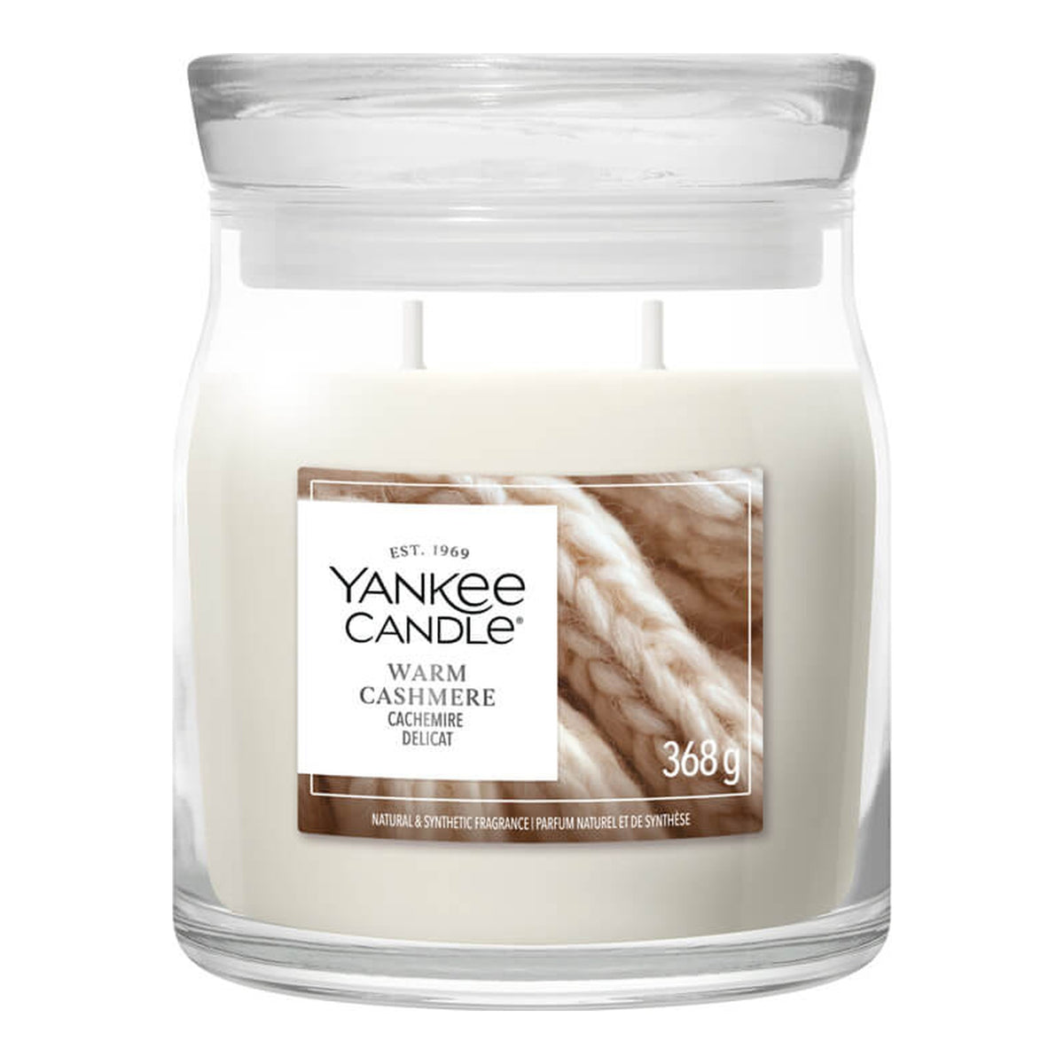 Yankee Candle Warm Cashmere – Candela Profumata Giara Media Signature 368 g