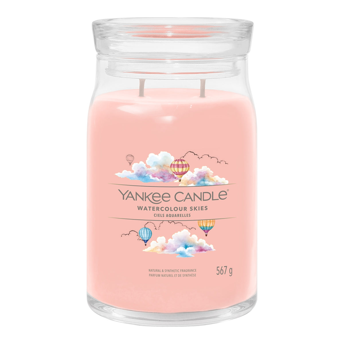 Yankee Candle Watercolour Skies – Candela Profumata Giara Grande Signature 567 g