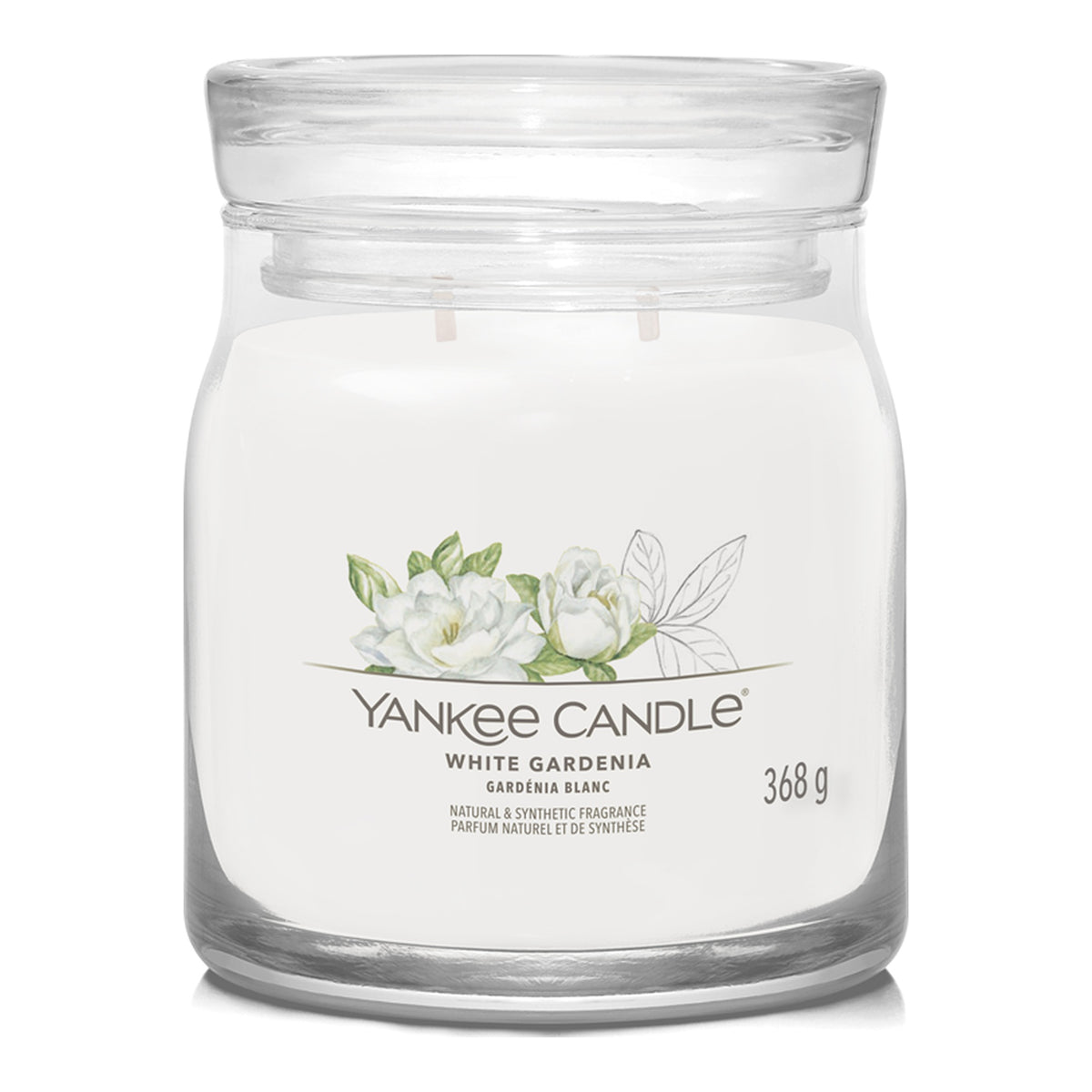 Yankee Candle White Gardenia – Candela Profumata Giara Media Signature 368 g