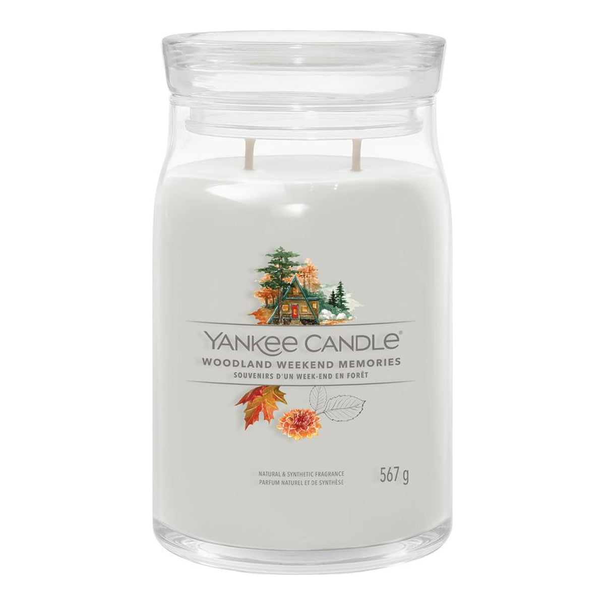 Yankee Candle Woodland Weekend – Candela Profumata Giara Grande Signature 567 g