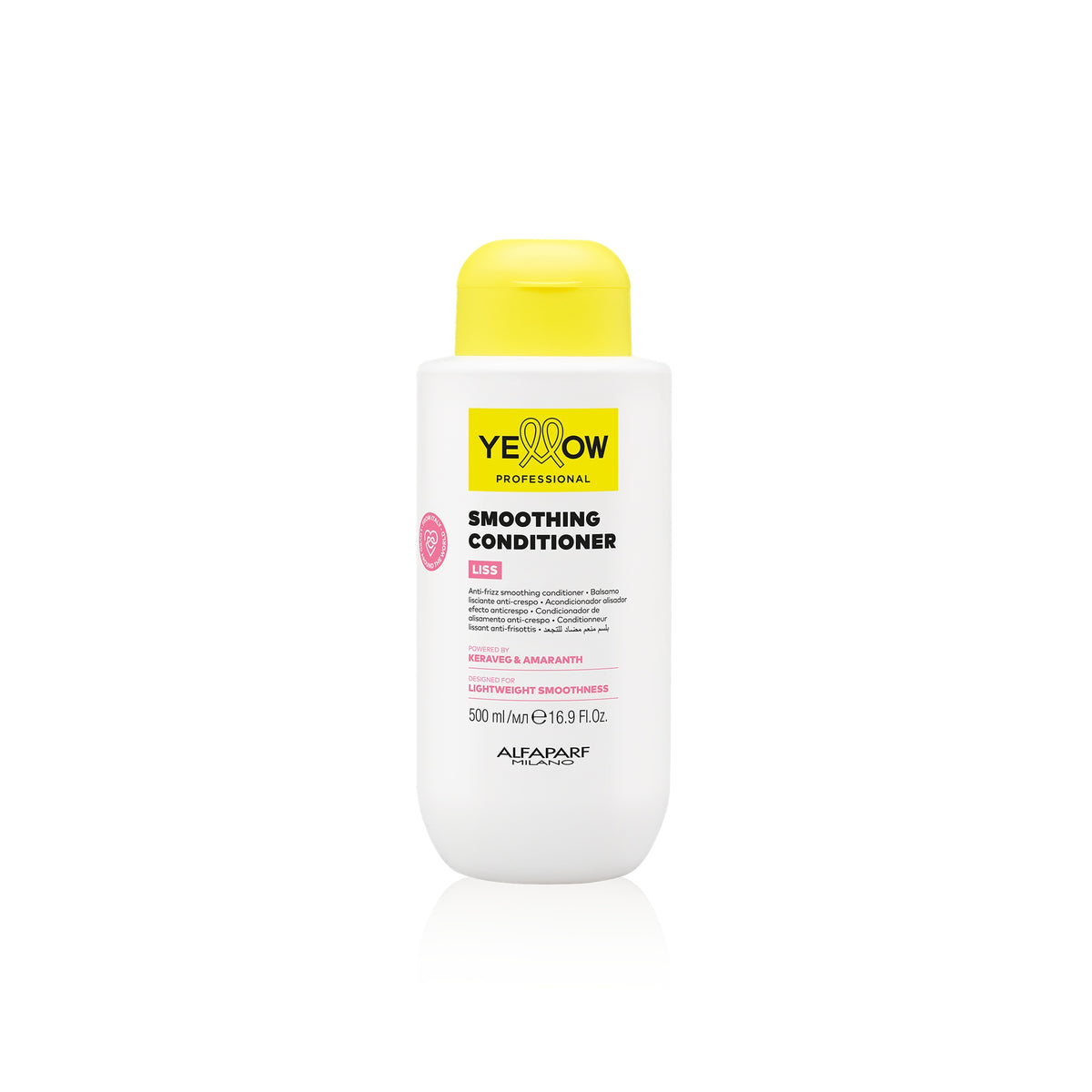 Yellow Professional Liss Smoothing Conditioner – Balsamo Lisciante Anticrespo 500 ml, confezione frontale