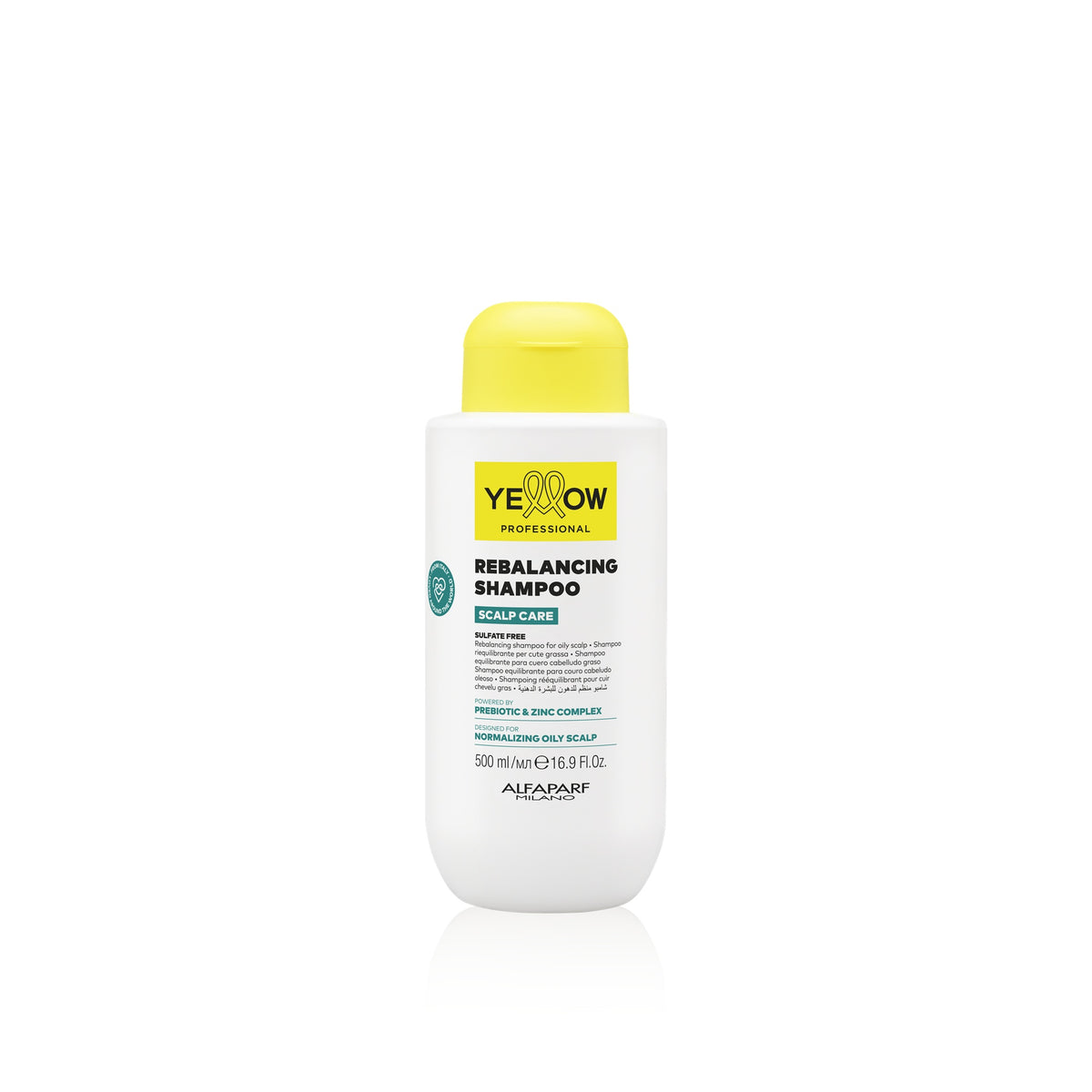 Yellow Professional Scalp Rebalancing Shampoo – Shampoo Seboregolatore Cute Grassa 500 ml, confezione frontale