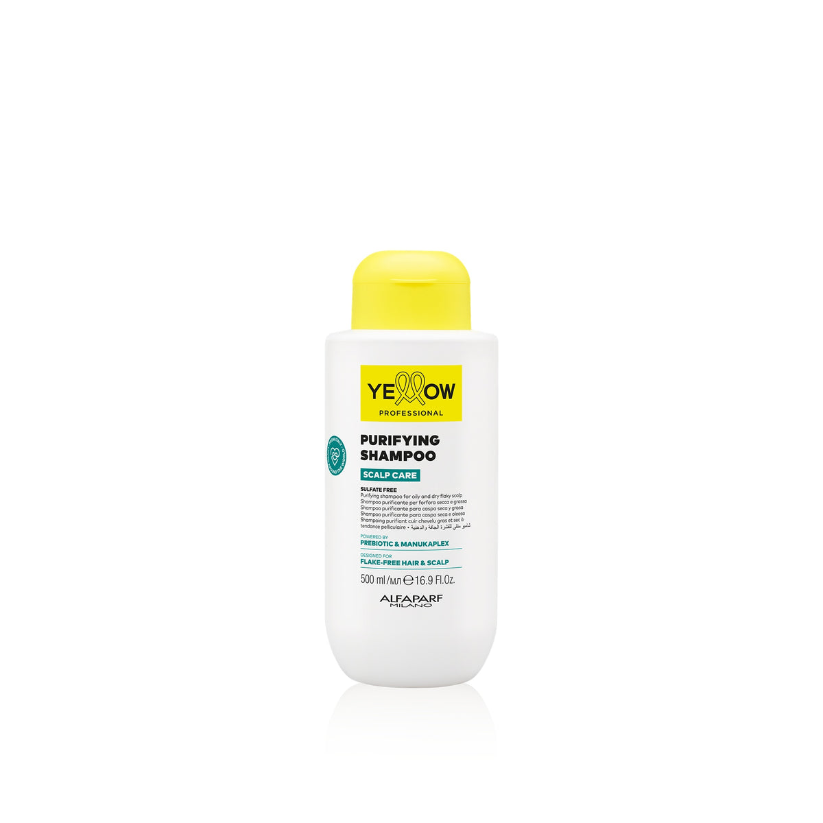 Yellow Professional Scalp Purifying Shampoo – Shampoo Antiforfora Secca e Grassa 500 ml, confezione frontale