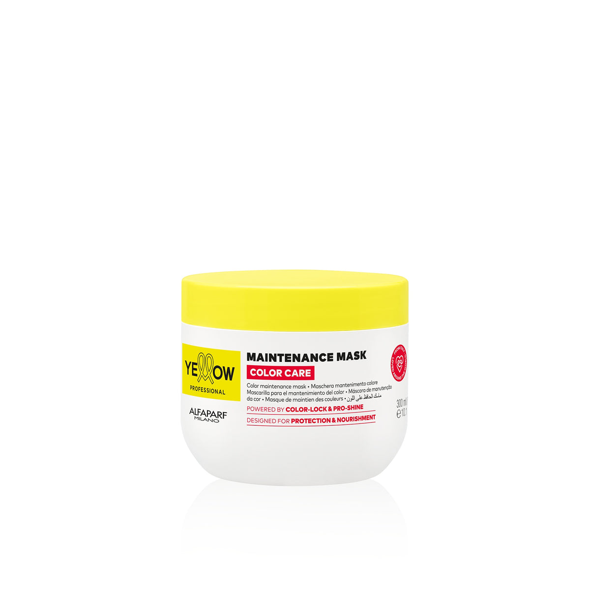 Yellow Professional Color Care Maintenance Mask – Maschera mantenimento colore 300 ml, confezione frontale