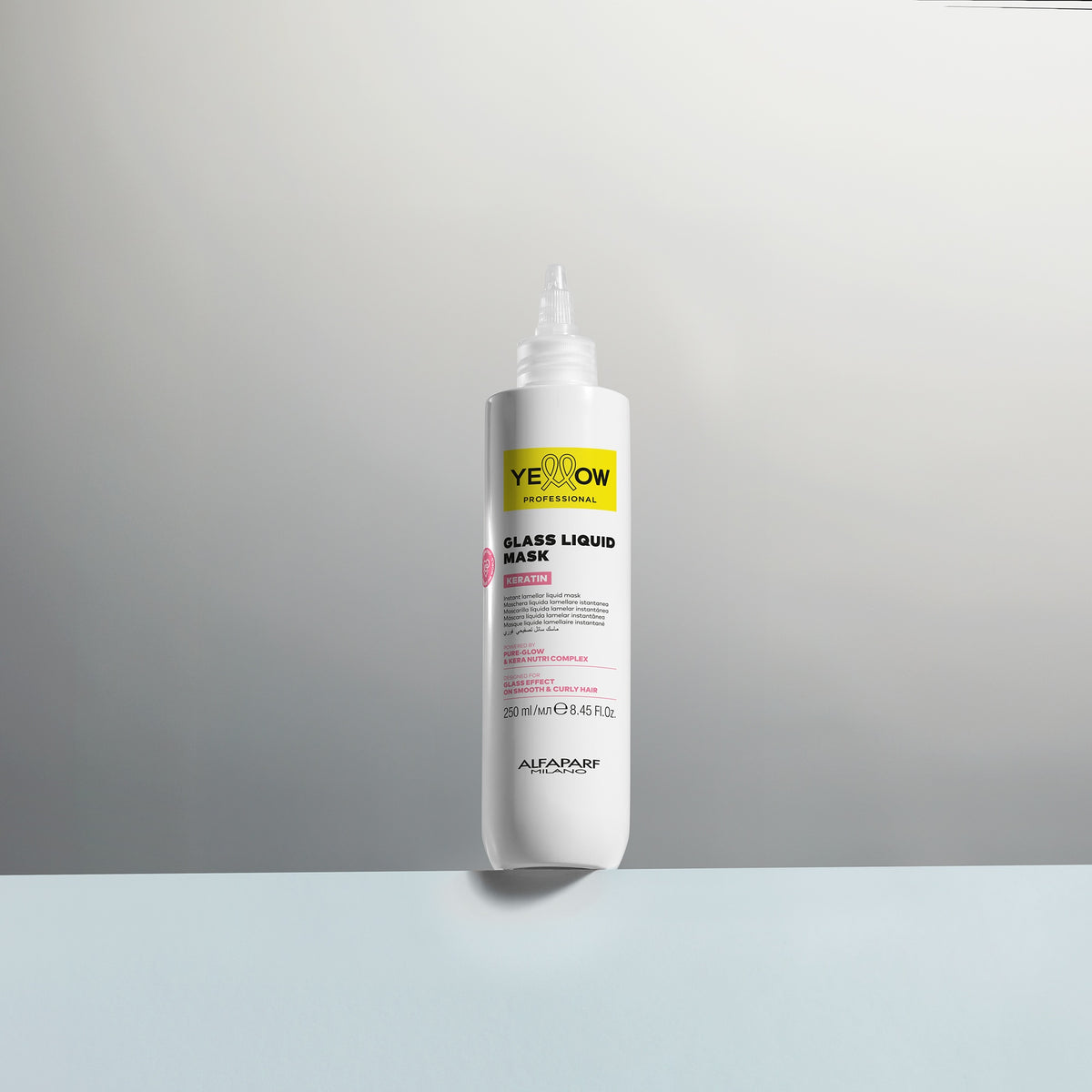 Yellow Professional Keratin Glass Liquid Mask – Maschera liquida lamellare istantanea 250 ml, immagine ufficiale 2