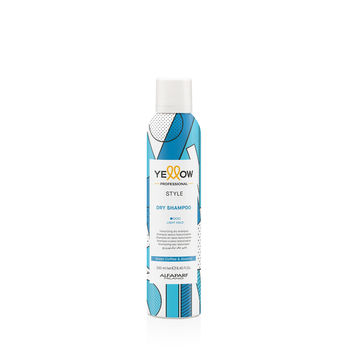 Yellow Professional Style Dry Shampoo – Shampoo secco texturizzante 250 ml, confezione frontale