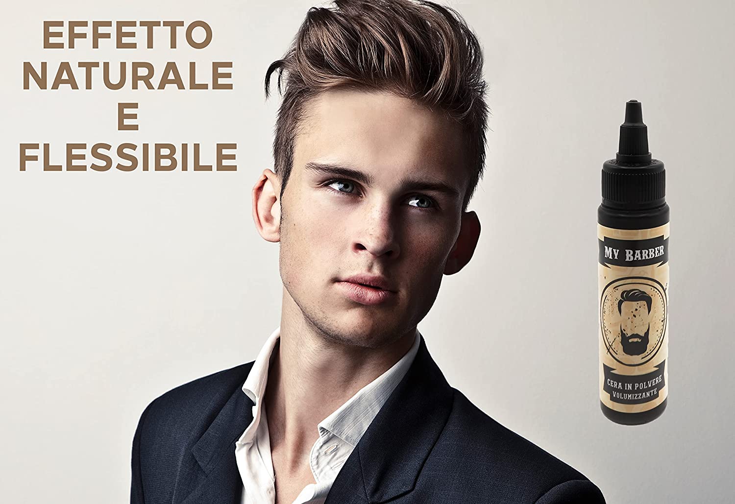 My Barber Cera in Polvere per Capelli Uomo Volumizzante a Tenuta Flessibile ed effetto Naturale 10 g