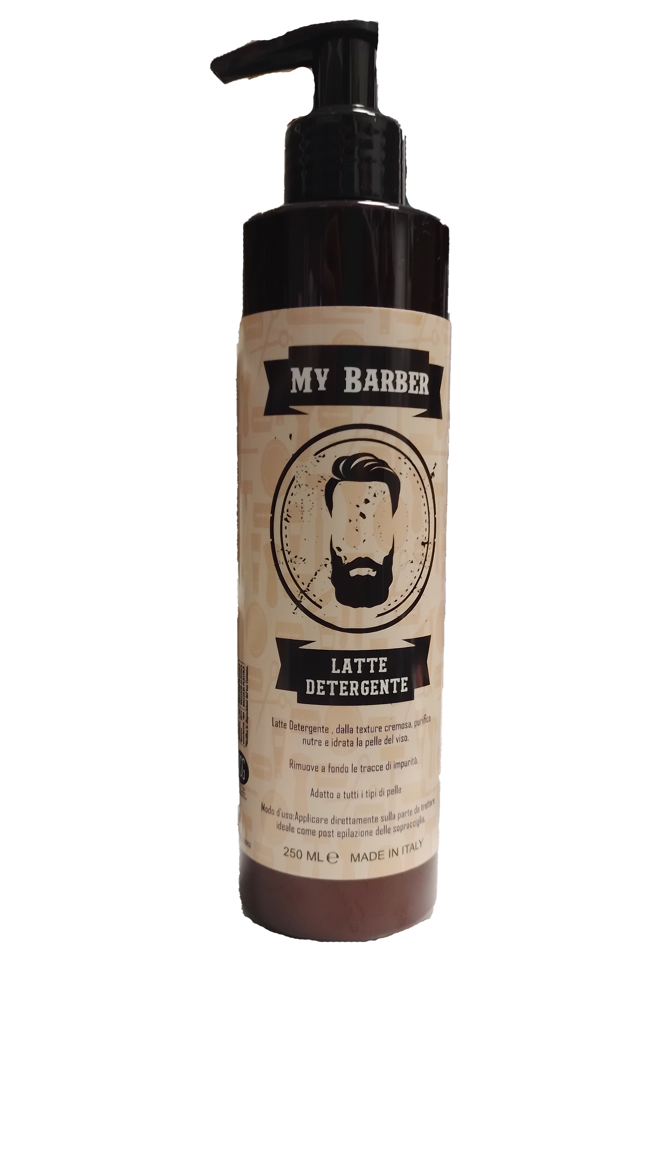 My Barber Latte detergente viso purifica e idrata la pelle adatto a tutti i tipi di pelle 250 ml