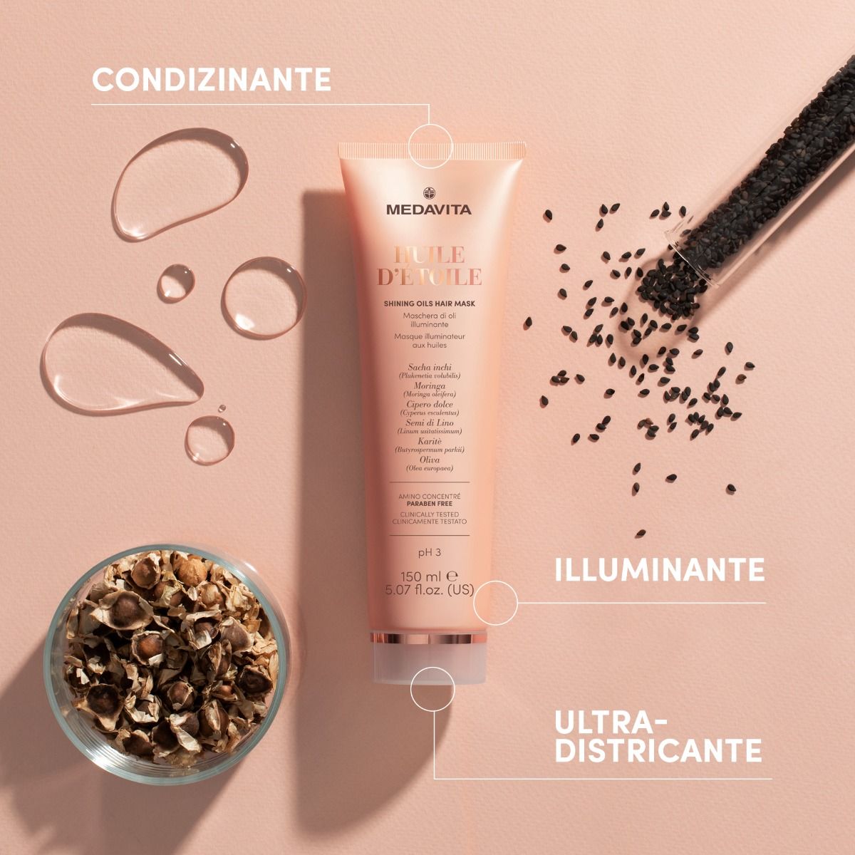 Medavita Huile d’Étoile Maschera di Oli Illuminante 150ml