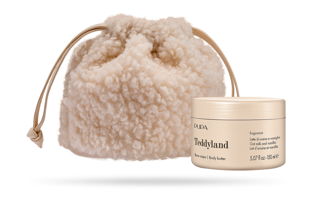 PUPA Teddyland - Burro corpo 150 ml + Beauty basket in tessuto