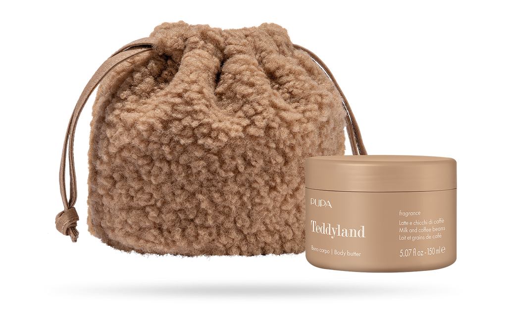 PUPA Teddyland - Burro corpo 150 ml + Beauty basket in tessuto