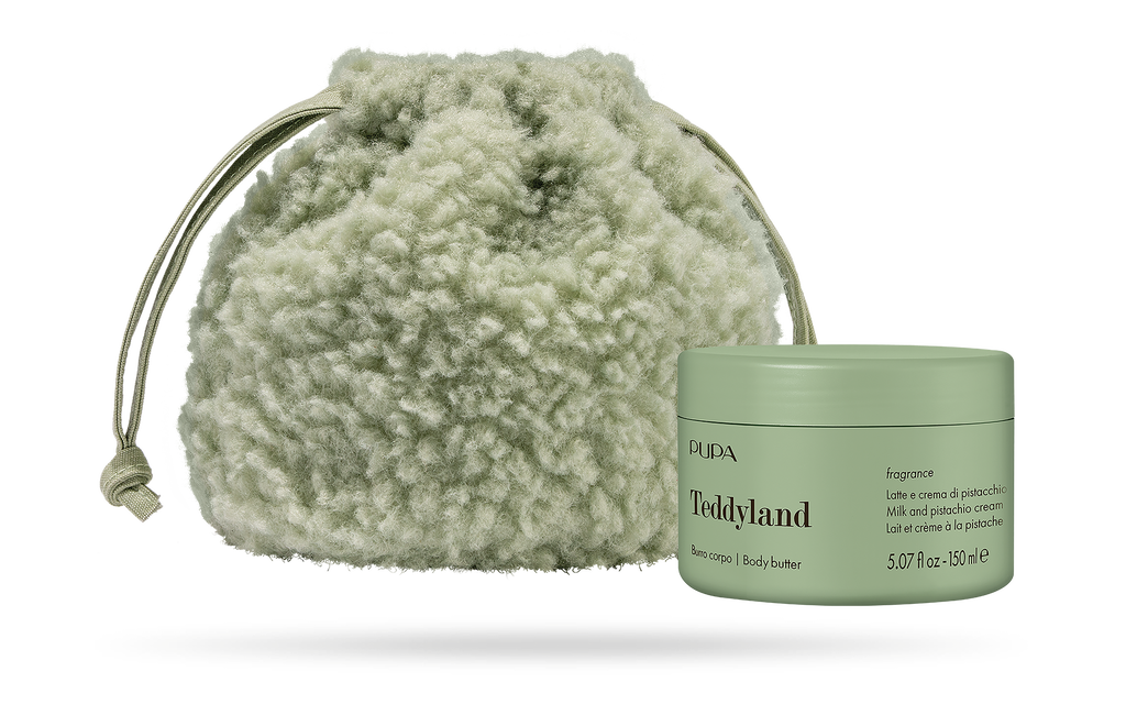 PUPA Teddyland - Burro corpo 150 ml + Beauty basket in tessuto