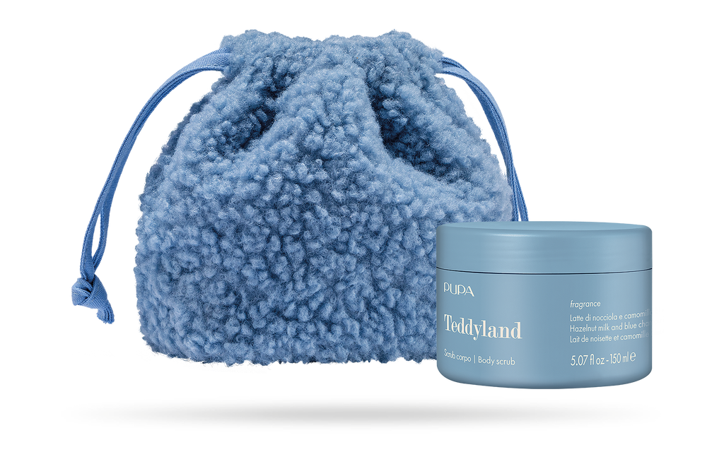 PUPA Teddyland - Scrub Corpo 150 ml + Beauty basket in tessuto