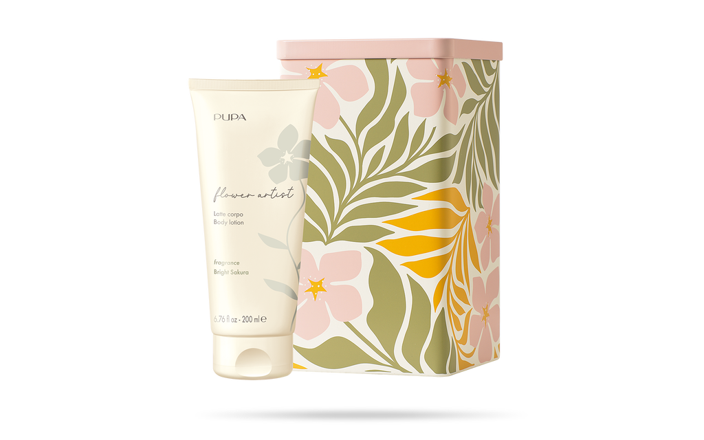 PUPA Flower Artist - Latte Corpo 200 ml + Confezione in Metallo