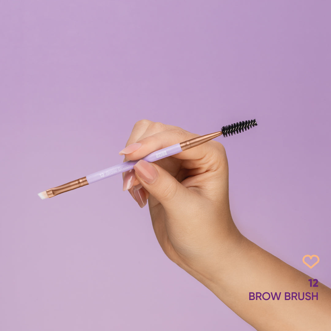 NEJHA 12 Brow Brush – Pennello Sopracciglia Duo – foto 1
