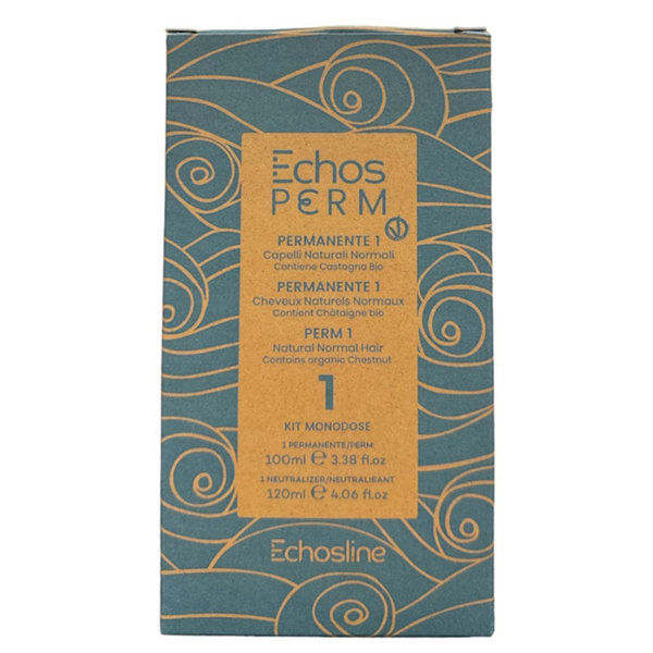 ECHOSLINE P1 KIT Permanente Monodose 100ml + Neutralizzante 120ml Capelli Normali