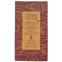 ECHOSLINE P2 KIT Permanente Monodose 100ml + Neutralizzante 120ml Capelli Trattati