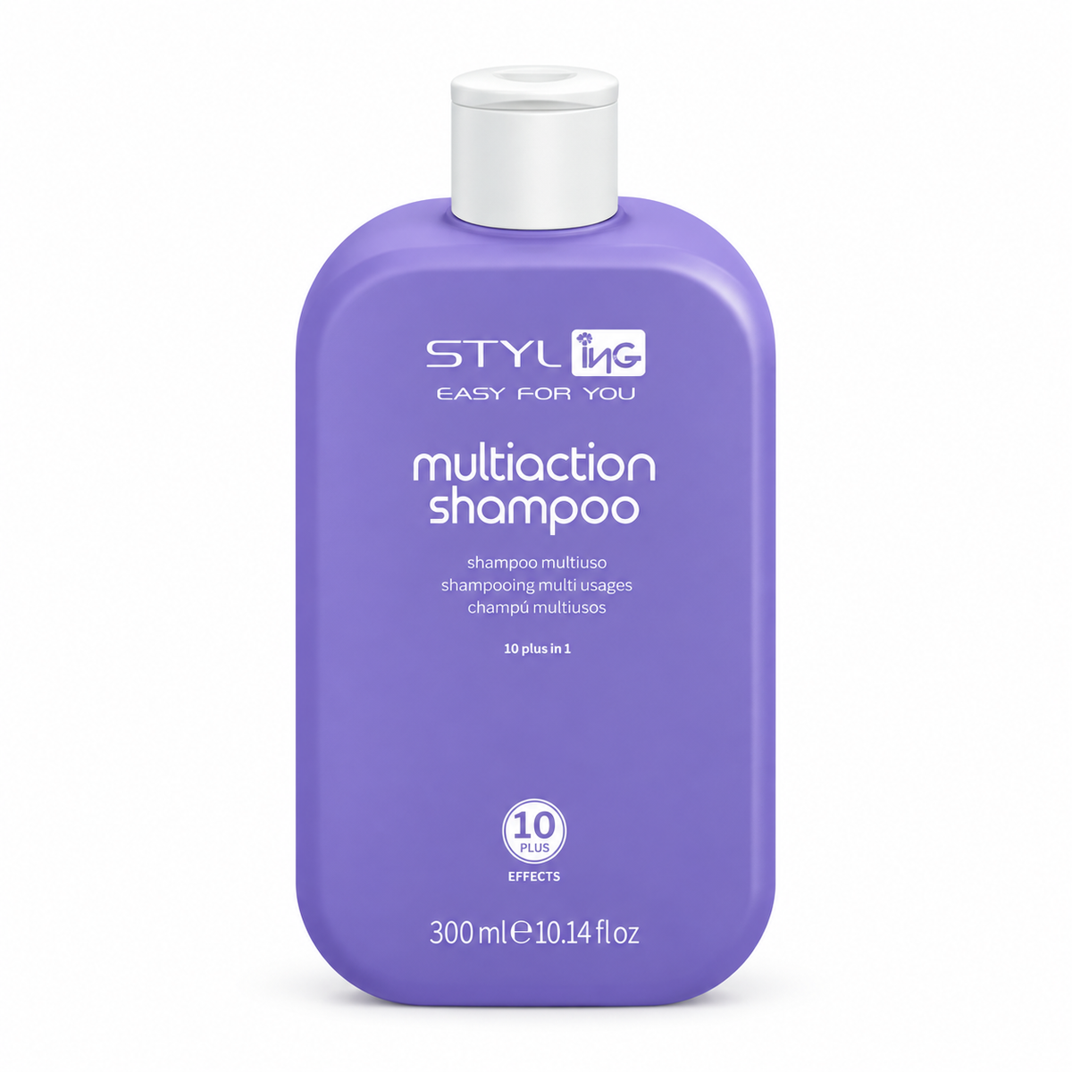 Ing Shampoo multiuso 10 in 1 con Cheratina, Argan, Semi di Lino e Macadamia - 300 ml