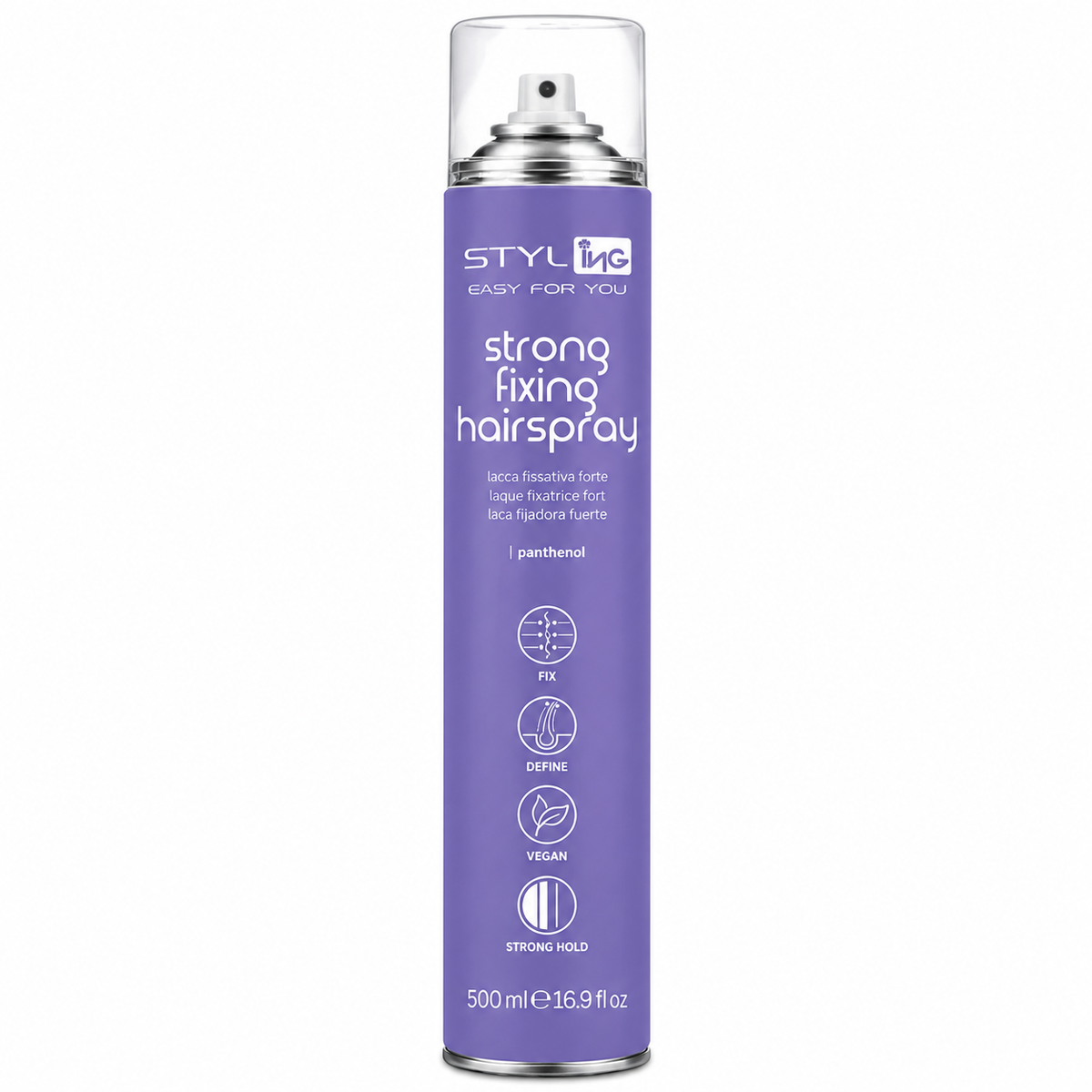 Ing Lacca fissativa forte con Pantenolo - Senza siliconi - 500 ml