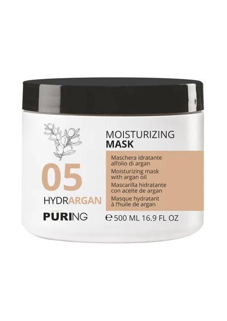 PURING 05 Maschera Idratante Argan e Semi di Lino - 500 ml