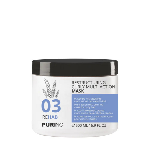 PURING 03 Maschera ristrutturante per capelli ricci multi azione - 500 ml