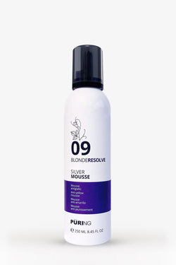 PURING 09 Mousse antigiallo per capelli biondi grigi e decolorati - 250 ml