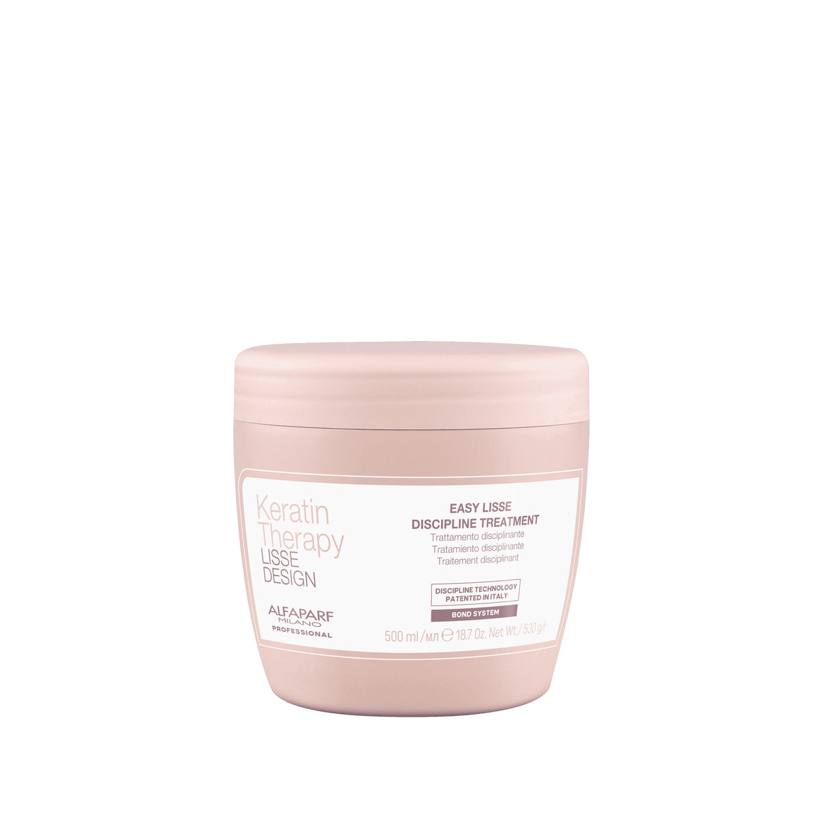 Alfaparf Milano Keratin Therapy Lisse Design Easy Lisse – Trattamento Disciplinante Professionale Anticrespo 500 ml, confezione frontale