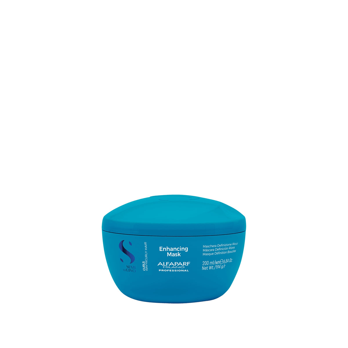 Alfaparf Milano Semi di Lino Curls Enhancing Mask – Maschera di definizione per onde e ricci 200 ml, confezione frontale