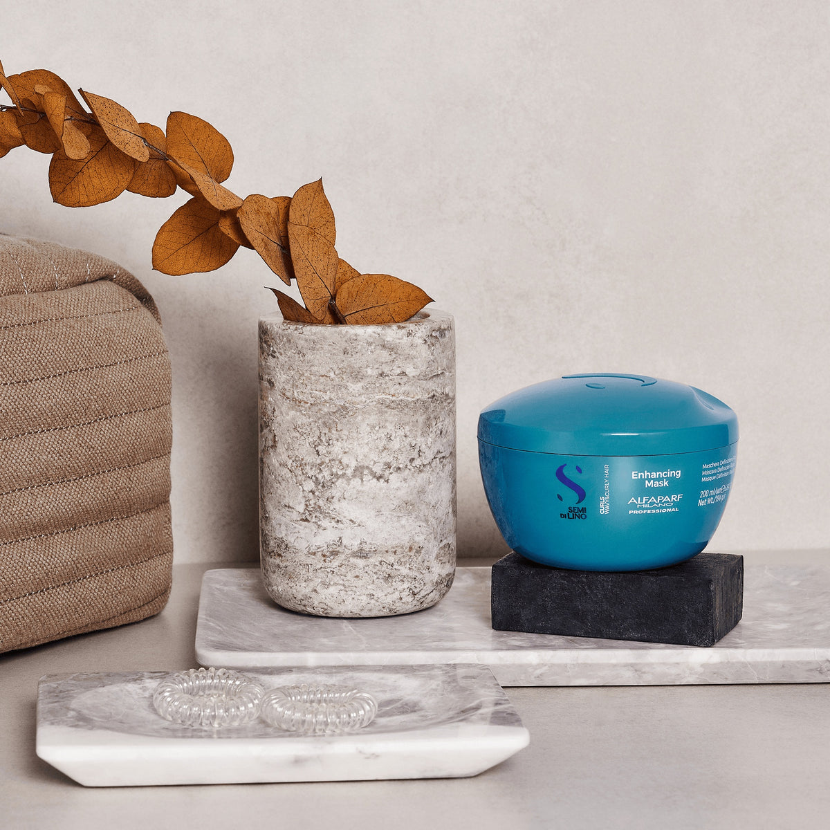 Alfaparf Milano Semi di Lino Curls Enhancing Mask – Maschera di definizione per onde e ricci 200 ml, immagine ufficiale 2