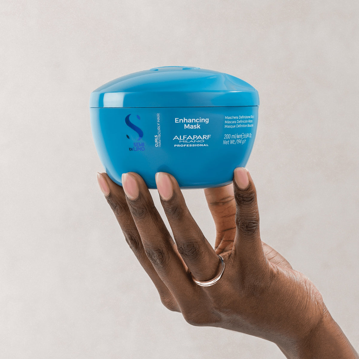Alfaparf Milano Semi di Lino Curls Enhancing Mask – Maschera di definizione per onde e ricci 200 ml, immagine ufficiale 3