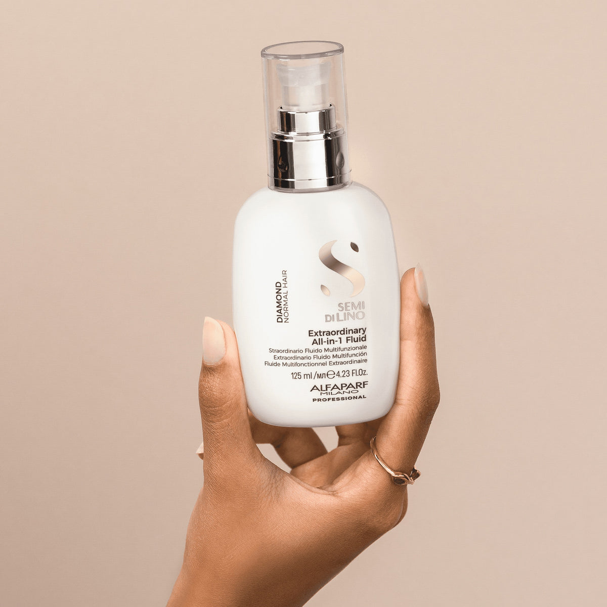 Alfaparf Milano Semi di Lino Diamond Extraordinary All-In-1 Fluid – Fluido leave-in multifunzionale per capelli normali 125 ml, immagine ufficiale 3
