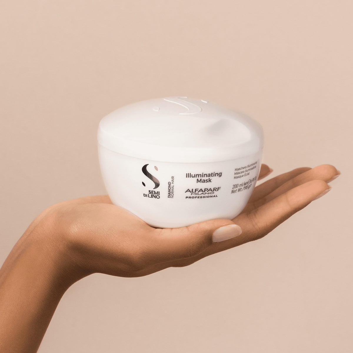 Alfaparf Milano Semi di Lino Diamond Illuminating Mask – Maschera illuminante per capelli normali 200 ml, immagine ufficiale 3