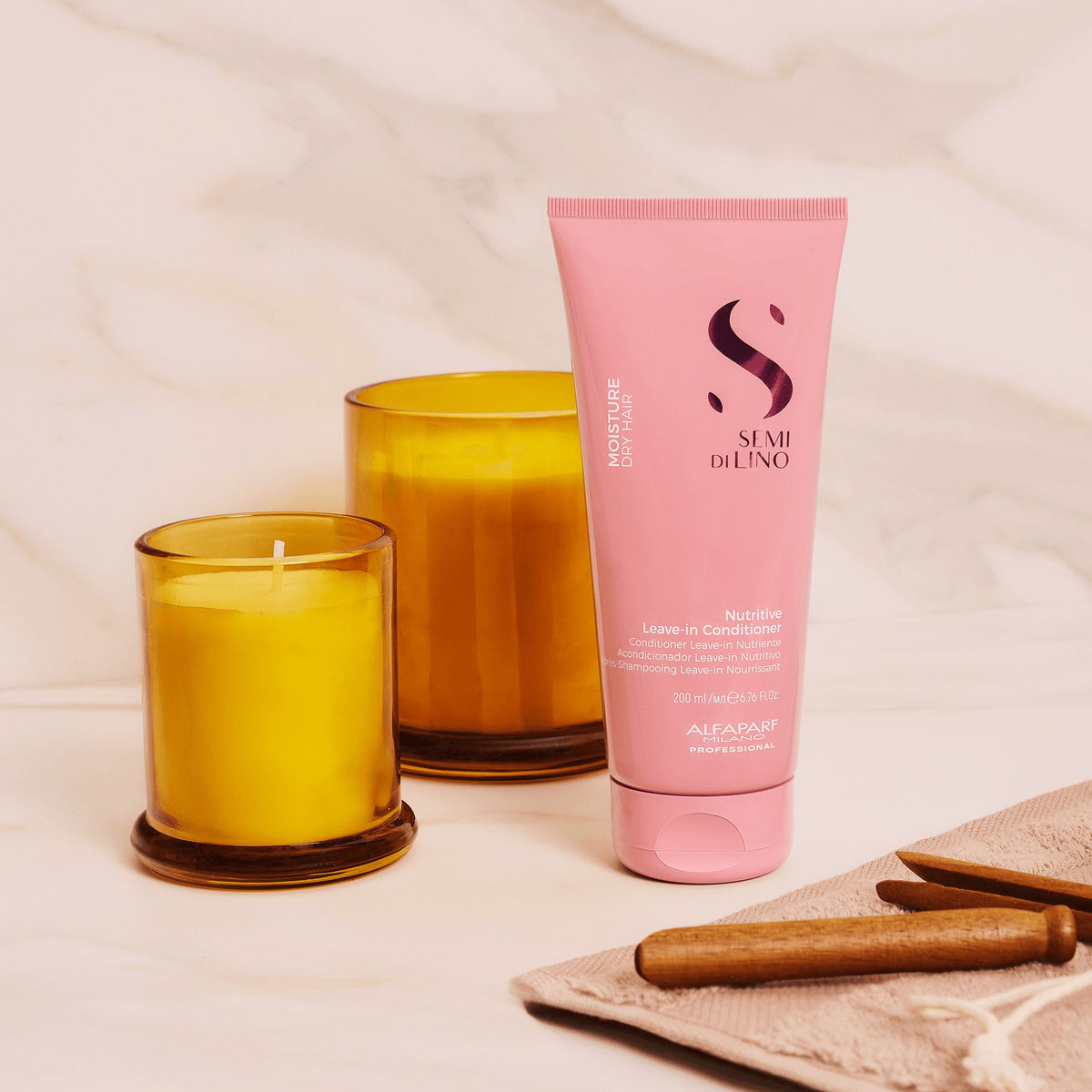Alfaparf Milano Semi di Lino Moisture Nutritive Leave-In Conditioner – Conditioner nutriente senza risciacquo per capelli secchi 200 ml, immagine ufficiale 2